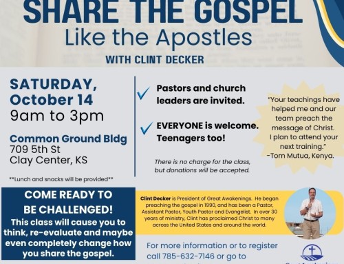 Evangelism Training: Share The Gospel Like The Apostles with Clint Decker